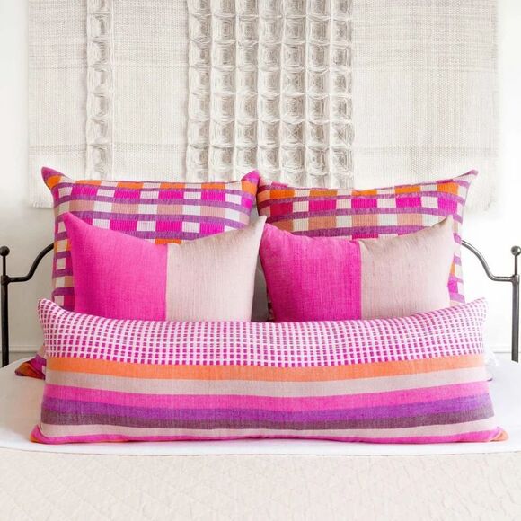 Bolé Road Textiles • Mursi Pillow - Cerise - Picture 1 of 10